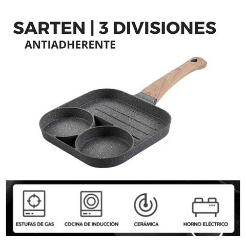 💥Sartén Multiusos 3 Puestos 💥