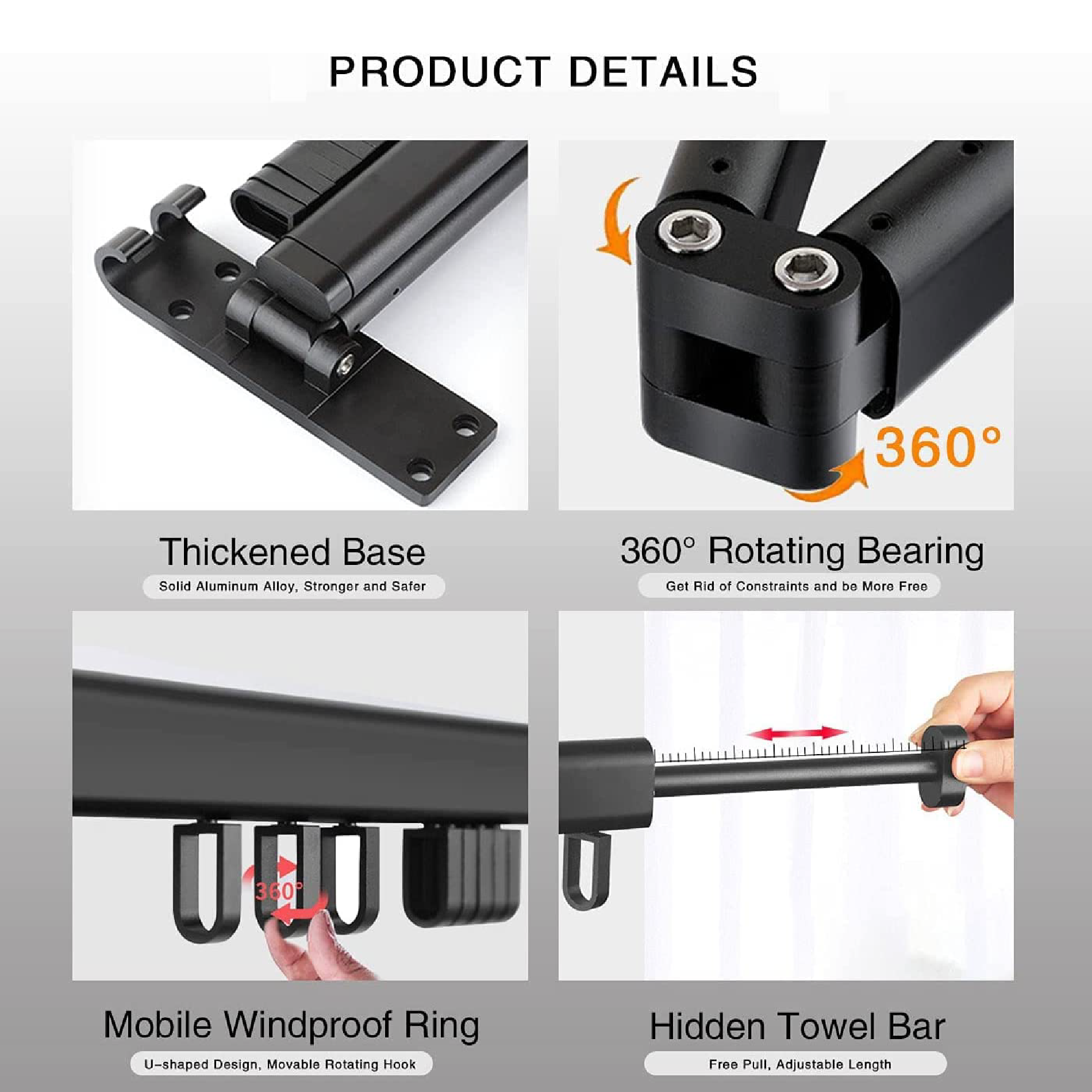 Tendedero de Ropa Plegable 360°.