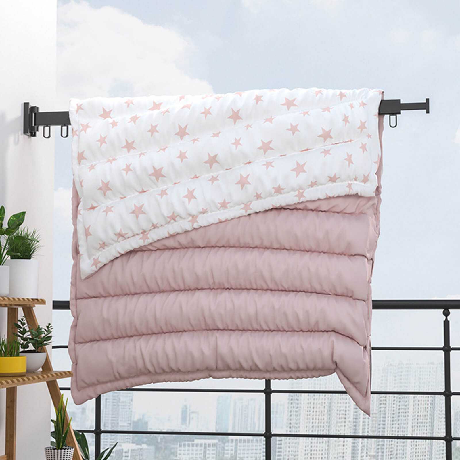 Tendedero de Ropa Plegable 360°.