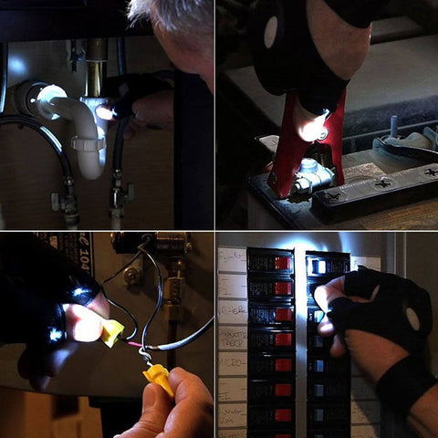 Guante Linterna Led Multiusos